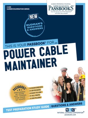 cover image of Power Cable Maintainer